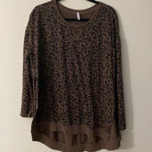 Z Supply Leopard Sweater